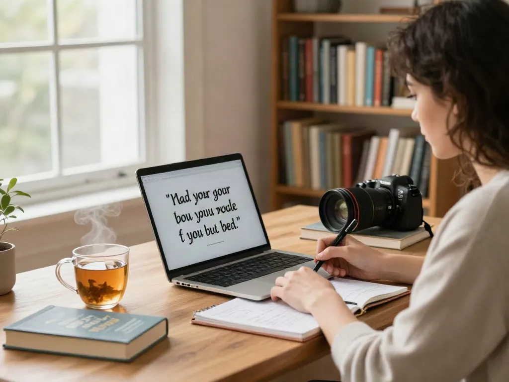 Focused individual writing in a cozy home study, exploring why not try this out for motivation.