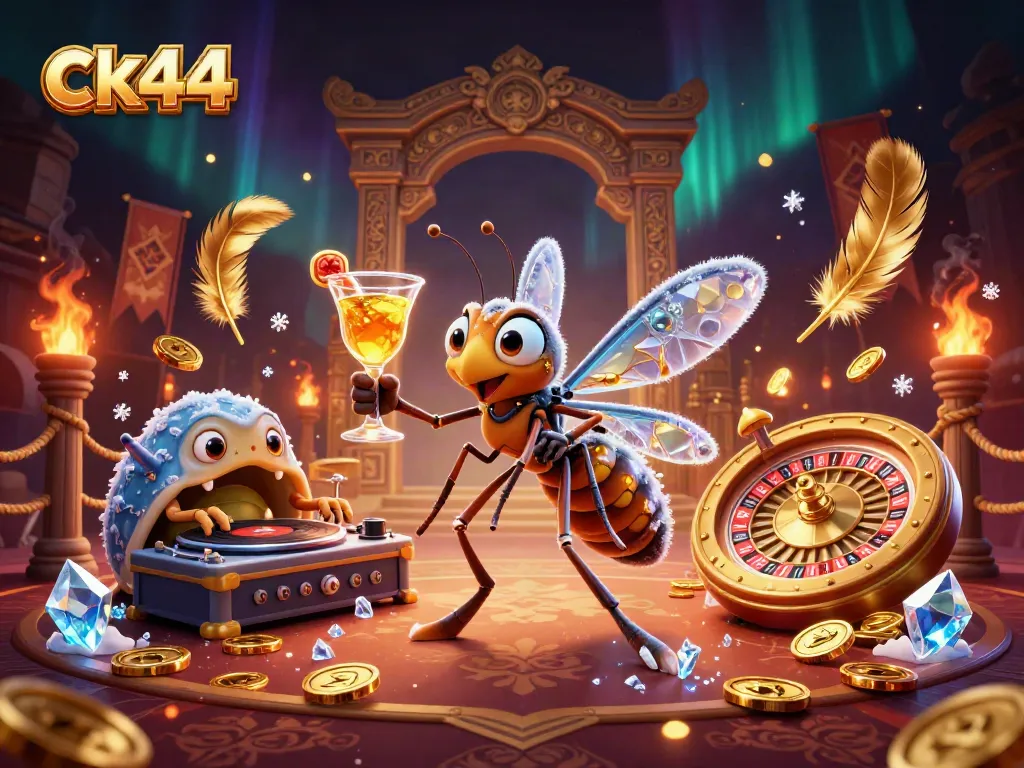 Win big with ck44 at a vibrant online casino featuring colorful characters and games.