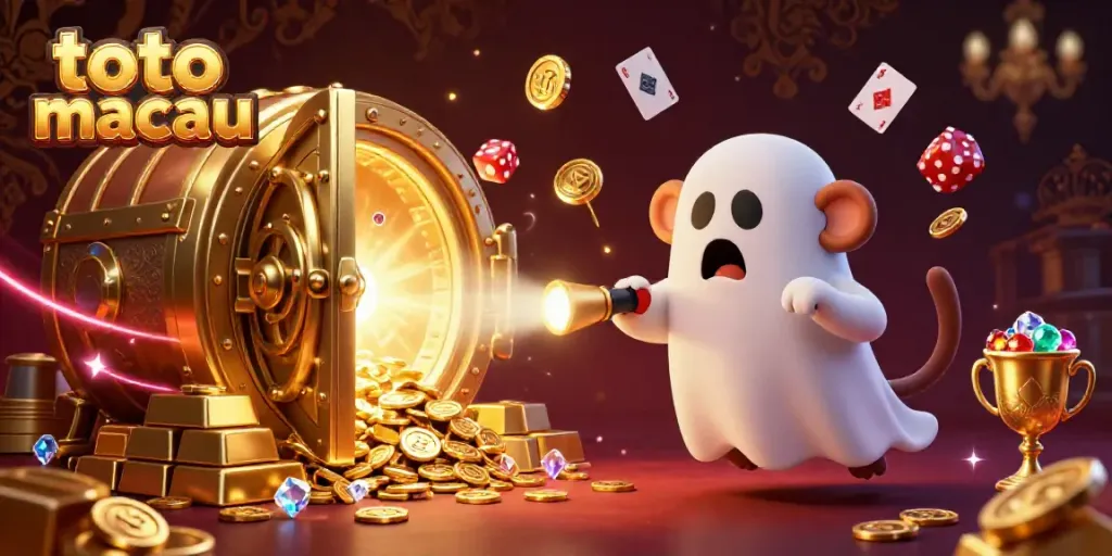Menampilkan toto macau, gambar 3D monyet poltergeist dan anjing berburu hantu di kasino berhantu.